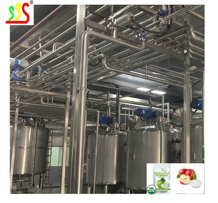 200 - 5000kg/H Apple Powder Fruit Processing Line Food Grade