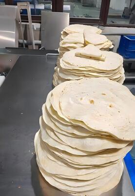 304 Stainless Steel High Automation Tortilla Production Line with 800-1500pcs/hour Output