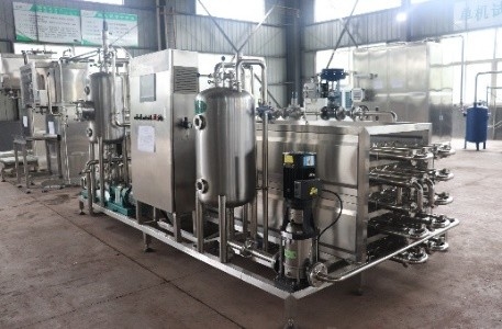 Aseptic Casing UHT Sterilizer Machine 1.2 Ton Per Hour