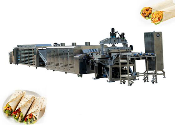 Automatic Tortilla Wrap Making Machine 3600-8200 pcs/h Roti Bread Production Line