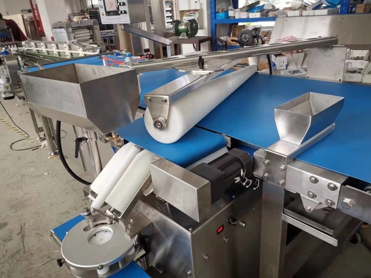 Automatic Layered Frozen Scallion Pancake Production Line Silver