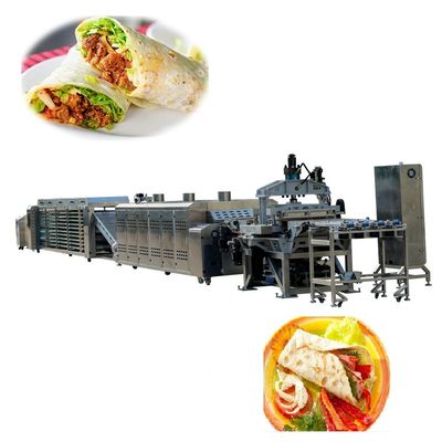 Tortilla Production line with 32 inch press Roti Chapati line for tortilla manufacturer