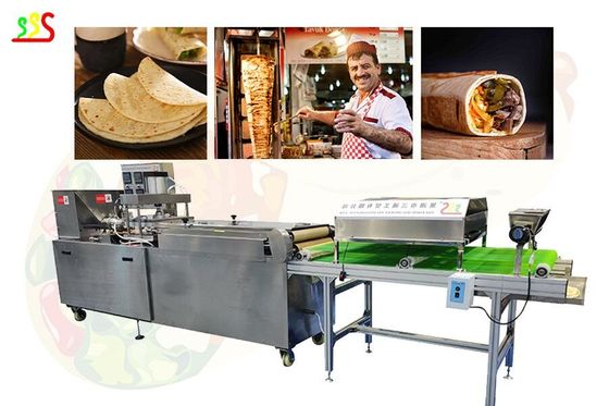 8000pcs/H Hydraulic Pressing Tortilla Production Line Adjustable