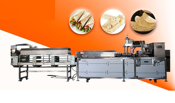 SS304 3800pcs/h 20kw Commercial Flour Tortilla Maker