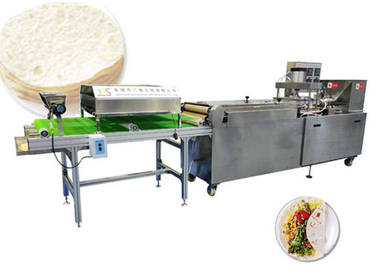 1000pcs/H Industrial 200mm Chapati Making Equipment 100g/PC Dough Weight