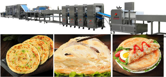Scallion Pancake Lacha Paratha Making Machine 3000 Pcs/H 10000 Pcs/H