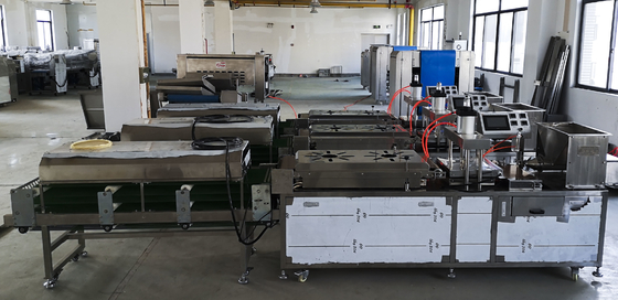 Electrical Gas Heating Mexican Tortilla Making Machine PLC Control